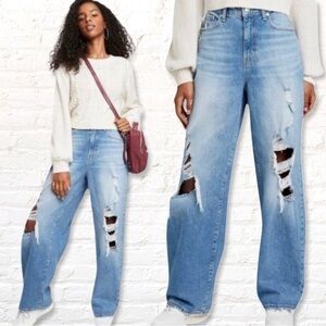 Wild Fable Highest Rise Baggy Ripped Jeans Size 6/28